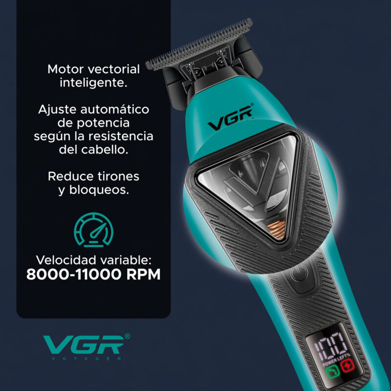 Alternative view of Kit Maquina De Cortar Pelo Trimmer Shaver 3en1 Vgr V-035s3