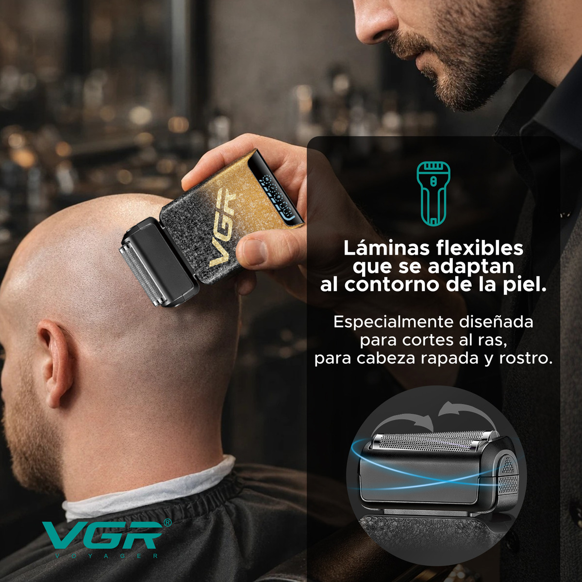 Afeitadora Eléctrica Shaver Para Hombre Vgr V-374 - Image 2