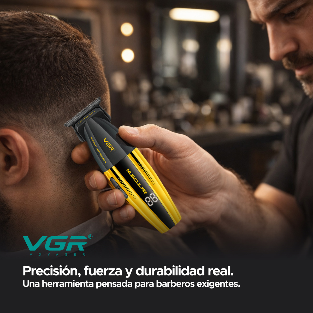 Máquina Cortar Pelo Patillera Trimmer Profesional Vgr V-285t - Image 10