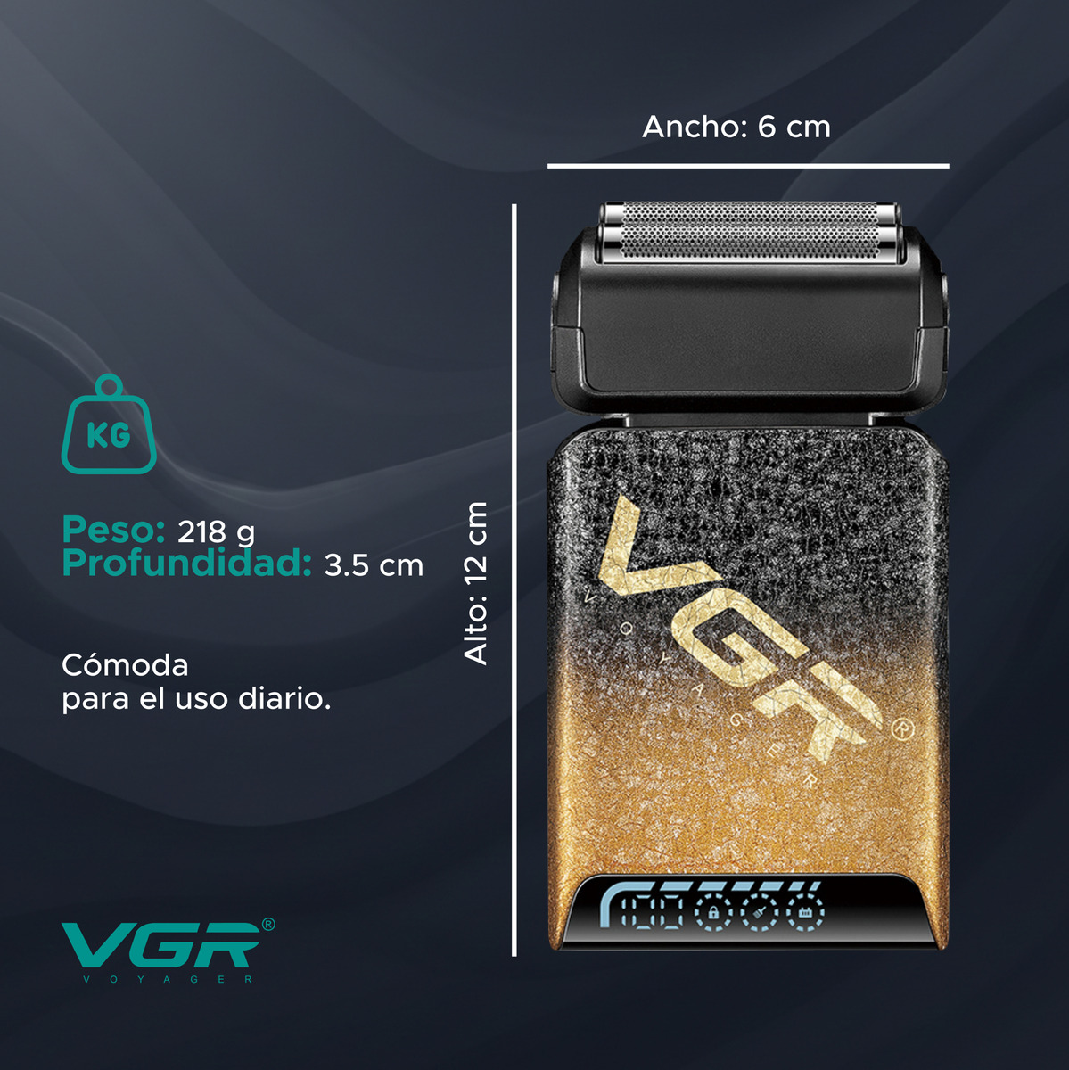 Afeitadora Eléctrica Shaver Para Hombre Vgr V-374 - Image 7