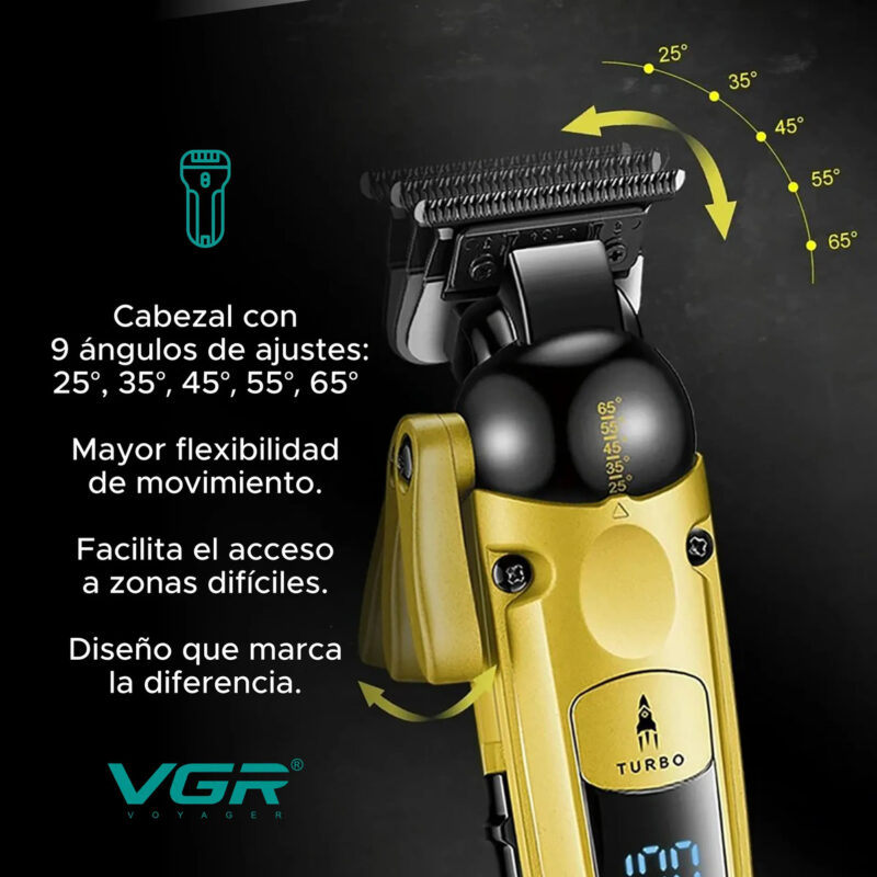 Alternative view of Máquina De Cortar Cabello Clipper 9 Ángulo Vgr V-274