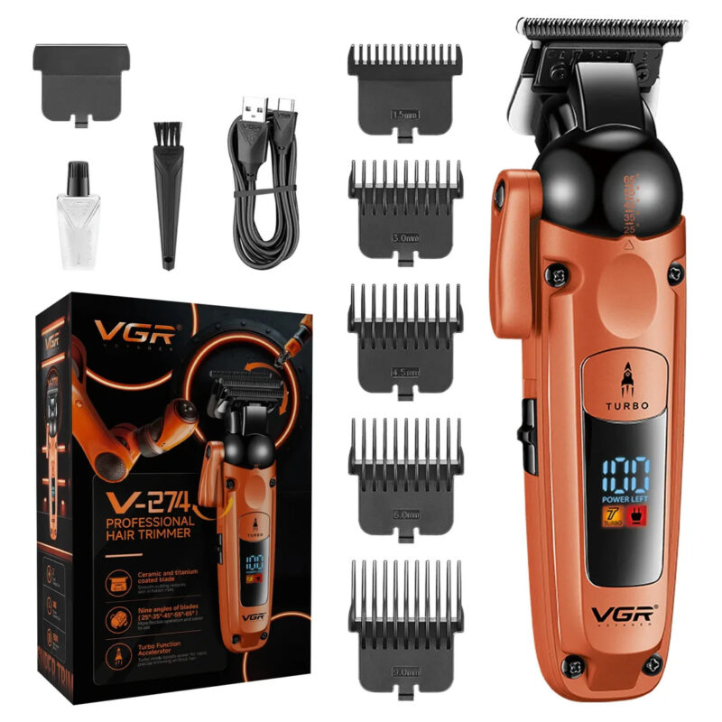 Máquina De Cortar Cabello Clipper 9 Ángulo Vgr V-274