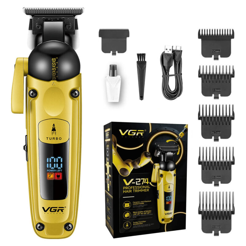 Máquina De Cortar Cabello Clipper 9 Ángulo Vgr V-274