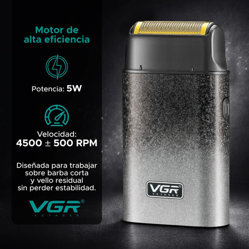 Alternative view of Afeitadora Eléctrica Portátil De Hombre 4500 Rpm Vgr V-326