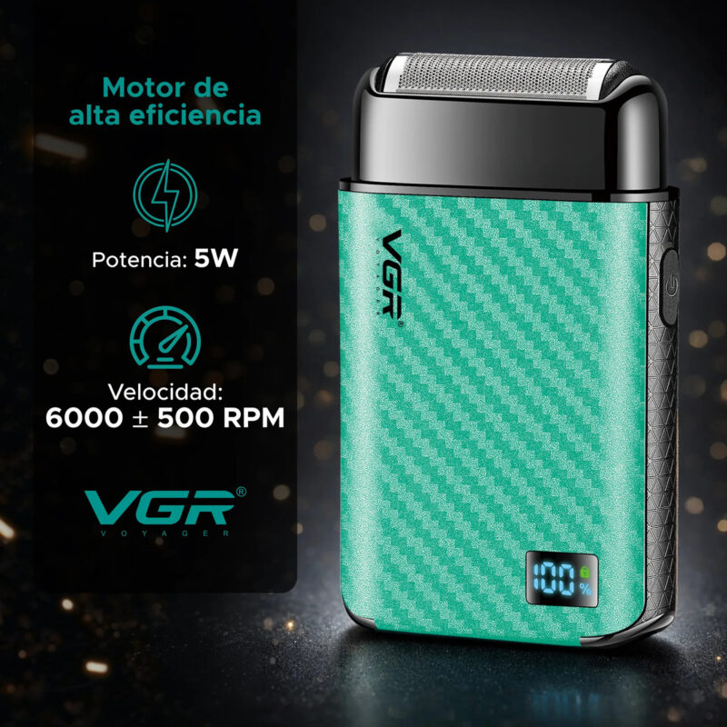 Alternative view of Afeitadora Eléctrica Hombre Portátil Inalámbrica Vgr V-369