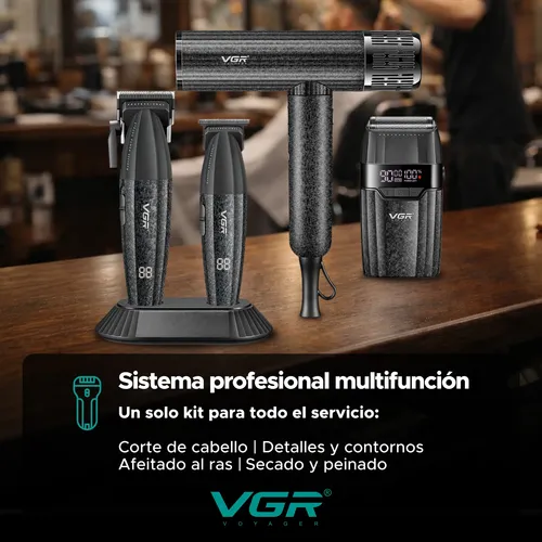 Alternative view of Combo Secador Vgr V-640s4 Kit Barbería Profesional Maletin