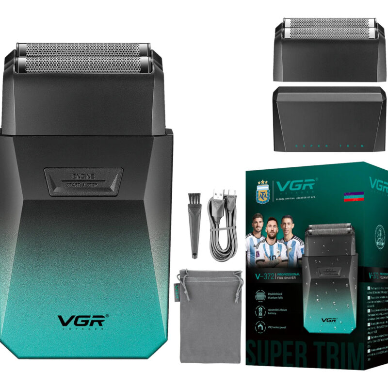 Afeitadora Eléctrica Hombre Profesional Vgr V-372 Turquesa