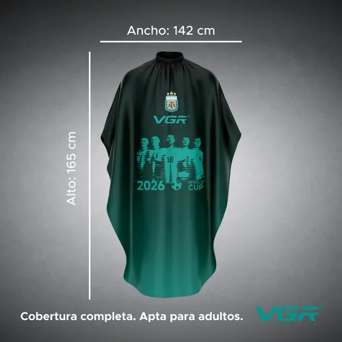 Capa Barbero Peluquería Mundial Impermeable Con Ganchos Vgr - Image 8