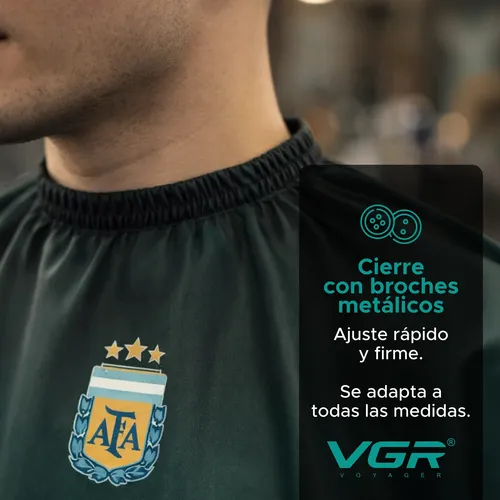 Capa Barbero Peluquería Mundial Impermeable Con Ganchos Vgr - Image 6