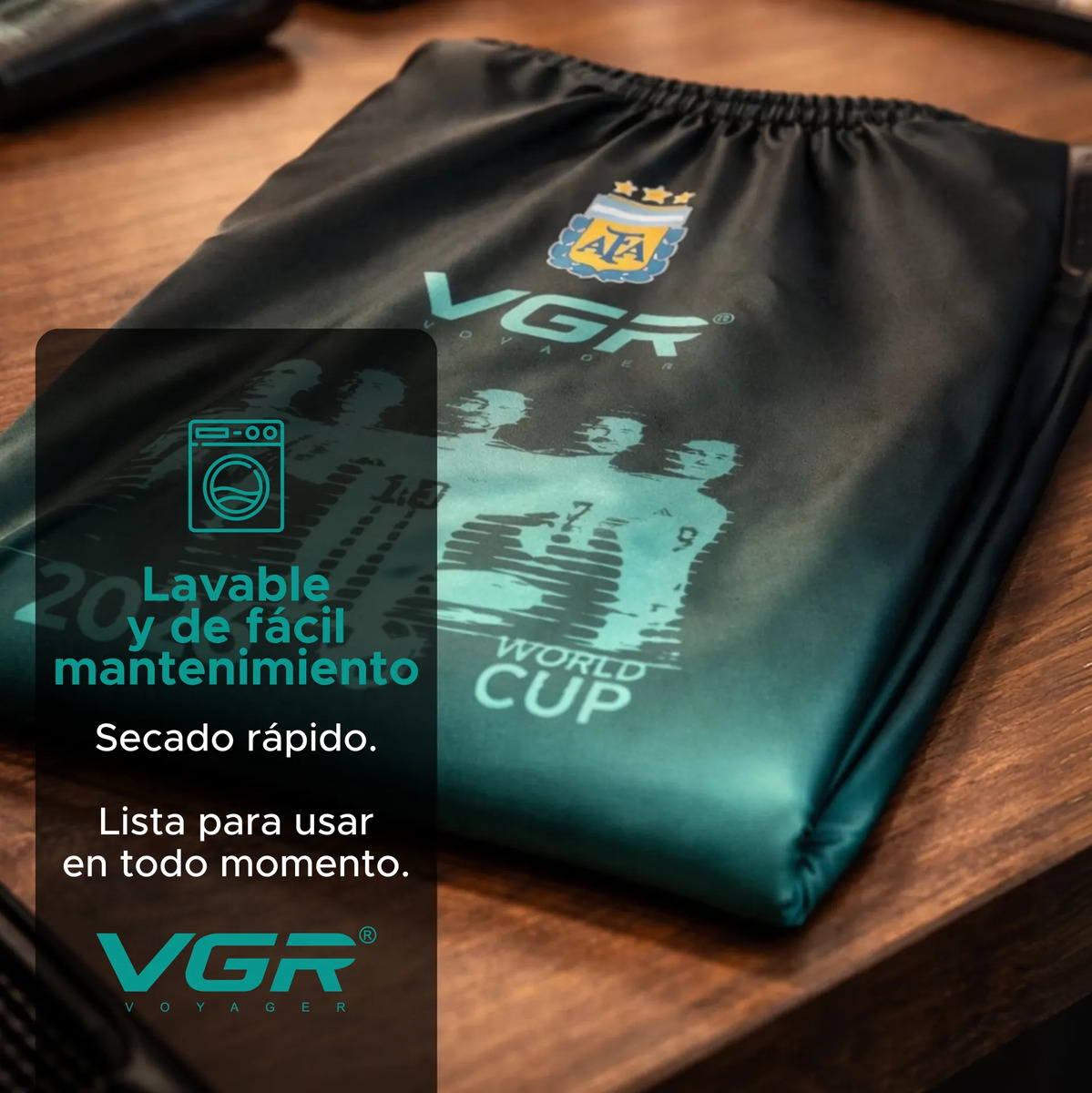 Capa Barbero Peluquería Mundial Impermeable Con Ganchos Vgr - Image 7